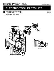 Parts List (Updated July 2012) (PDF) - HITACHI Power Tools