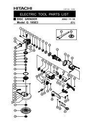 Parts List (PDF) - HITACHI Power Tools