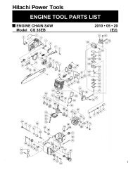 Parts List (PDF) - HITACHI Power Tools