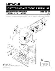 Parts List (PDF) - HITACHI Power Tools