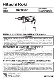 Parts List (PDF) - HITACHI Power Tools