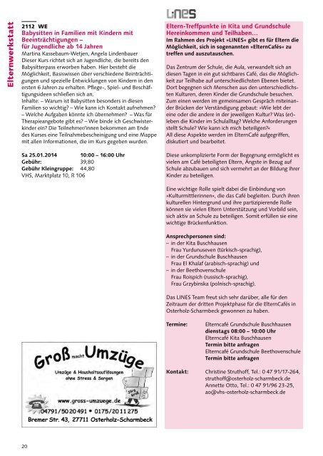 Programm - Volkshochschule Osterholz-Scharmbeck / Hambergen ...