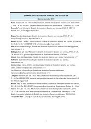 SS 13 - Didaktik der deutschen Sprache und Literatur