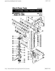 Parts List (PDF) - HITACHI Power Tools