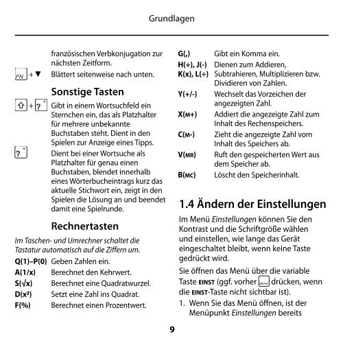 Elektronisches Multi-Wörterbuch - Franklin Electronic Publishers