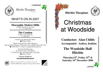 Christmas at Woodside - Hitchin Thespians