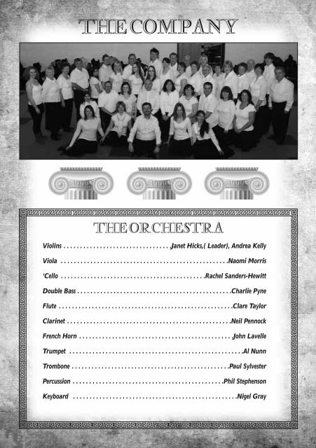 a copy of the programme - Hitchin Thespians