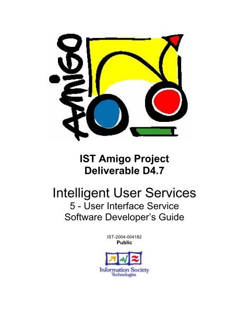 User Interface Service Software Developerís Guide - Hitech Projects