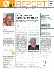 Strukturwandel: Gefahr oder Chance? - Deutscher Taxi- und ...