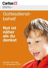 Gottesdienst- behelf - Caritas