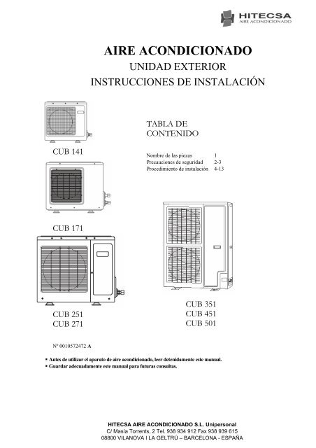 Procedimiento de instalaciÃ³n - Hitecsa