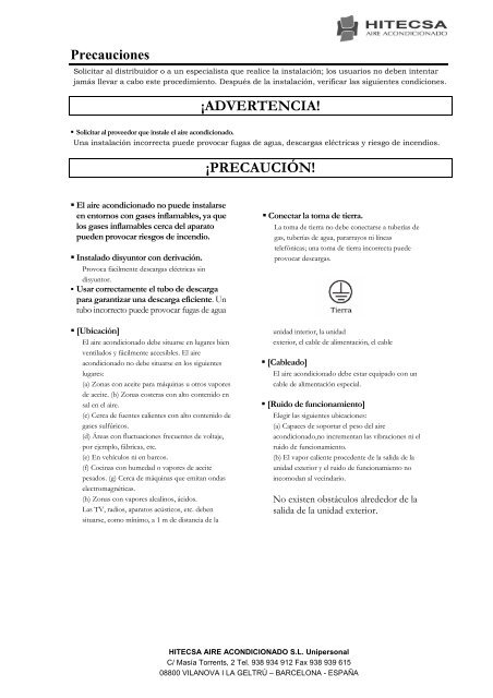 Procedimiento de instalaciÃ³n - Hitecsa