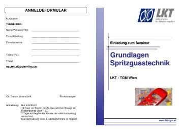 Grundlagen Spritzgusstechnik (pdf, 139 kB) - Plasticker