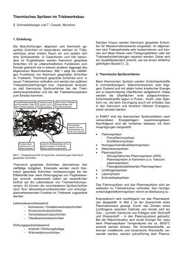 Thermisches Spritzen im Triebwerksbau - MTU Aero Engines