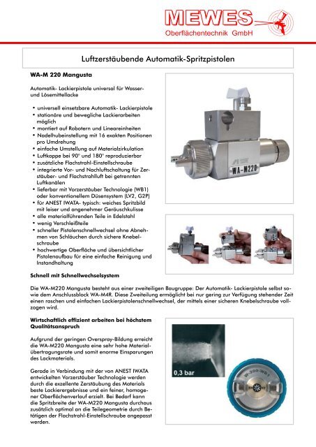 Spritz-und Lackiertechnik .cdr - MEWES Oberflächentechnik GmbH