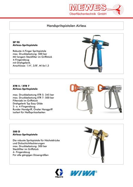 Spritz-und Lackiertechnik .cdr - MEWES Oberflächentechnik GmbH