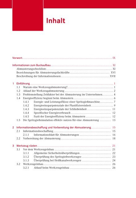 Abmusterung von Spritzgießwerkzeugen – Strukturierte ... - Buch.de