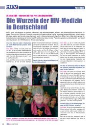 Die Wurzeln der HIV-Medizin in Deutschland - HIV & More