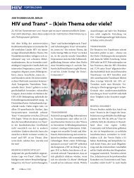 Arn Thorben Sauer - HIV & More