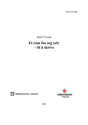 Elektronisk versjon (pdf) her - HÃ¸gskulen i Volda