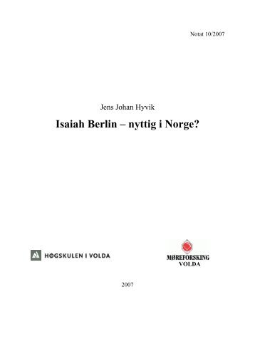 Elektronisk versjon (pdf) her - HÃ¸gskulen i Volda