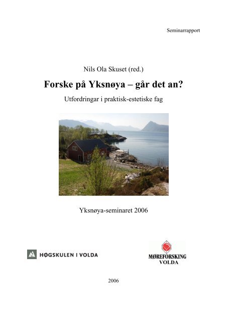 Elektronisk versjon (pdf) her - HÃ¸gskulen i Volda