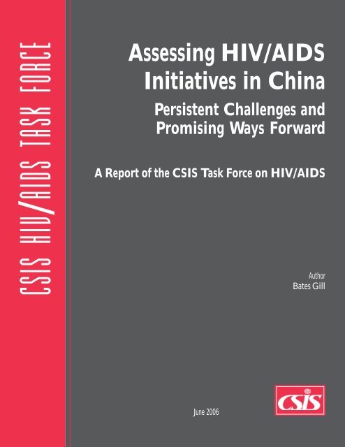 Assessing HIV/AIDS Initiatives in China - Center for Strategic and ...
