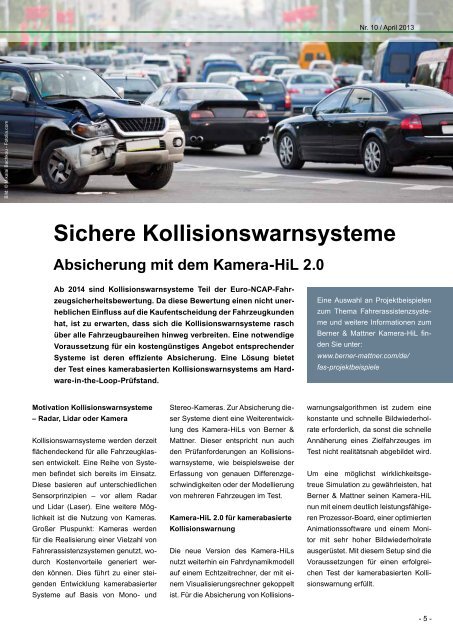 10. Newsletter 'Insight Automotive' (pdf 2,5 MB) - Berner & Mattner