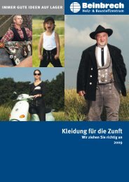 Kleidung für die Zunft - Beinbrech