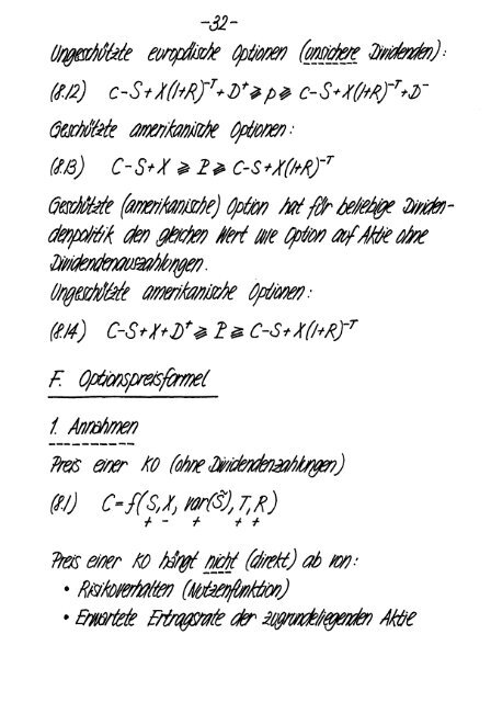 Finanzmarktanalyse II