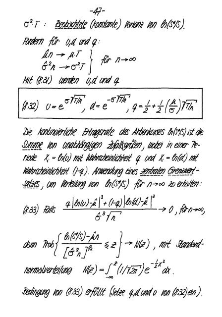 Finanzmarktanalyse II