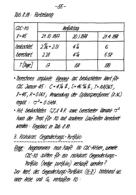 Finanzmarktanalyse II