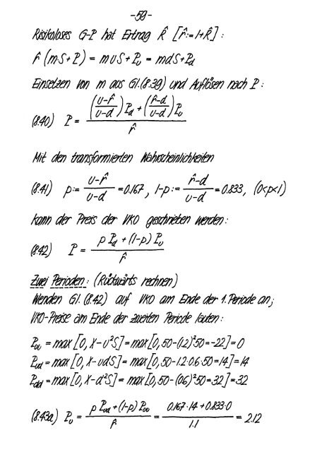 Finanzmarktanalyse II