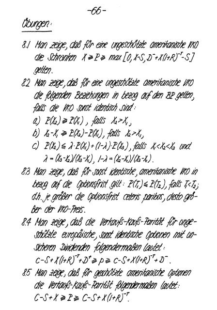 Finanzmarktanalyse II