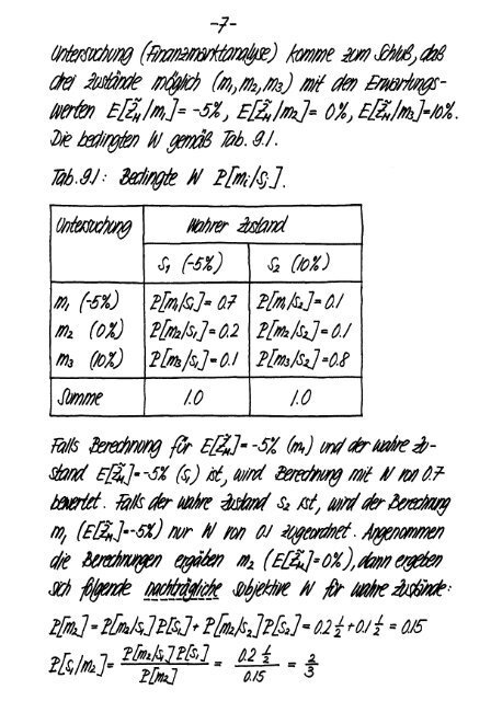 Finanzmarktanalyse II