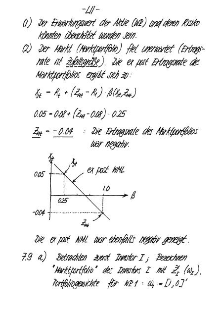 Finanzmarktanalyse II