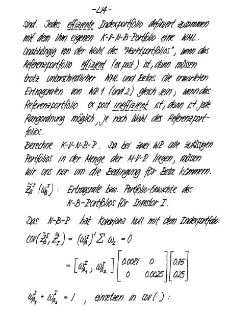 Finanzmarktanalyse II