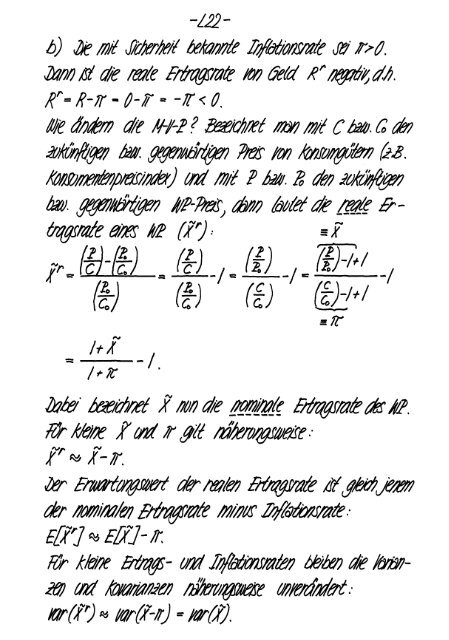 Finanzmarktanalyse II