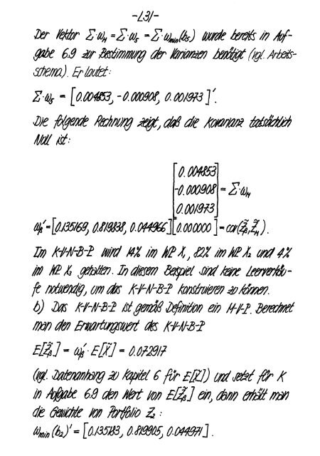 Finanzmarktanalyse II