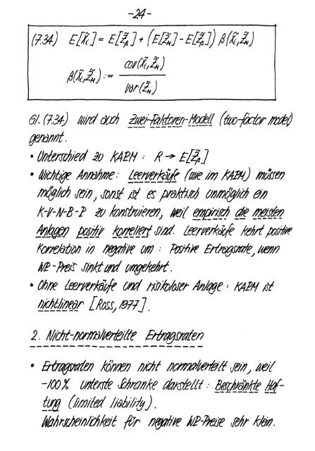 Finanzmarktanalyse II