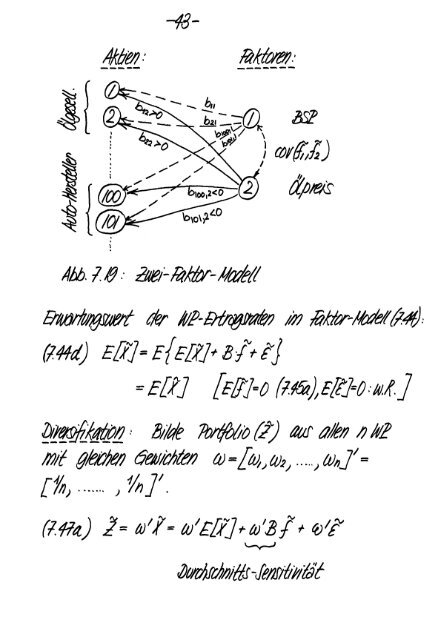 Finanzmarktanalyse II