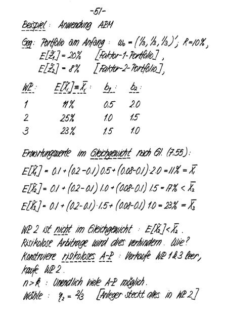 Finanzmarktanalyse II