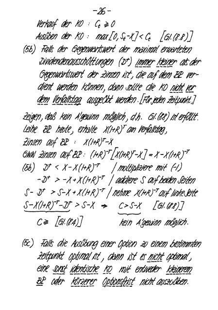 Finanzmarktanalyse II