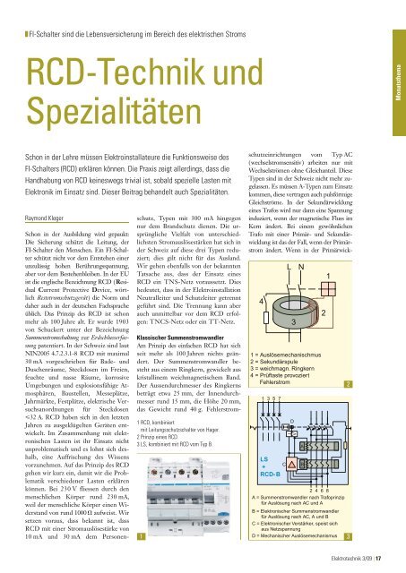 RCD-Technik und SpezialitÃ¤ten