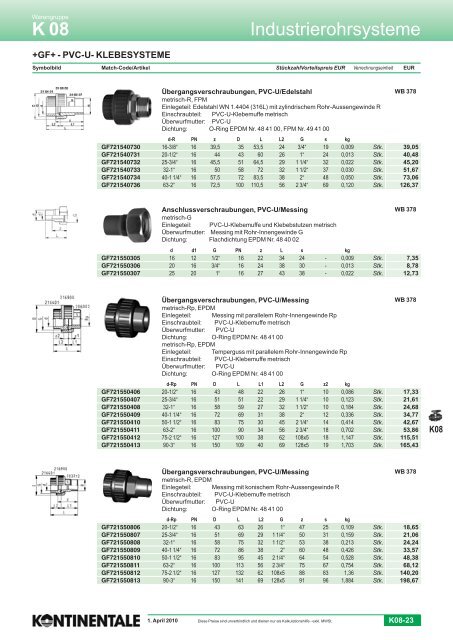 K08-Industrierohrsysteme - HK Maschinentechnik
