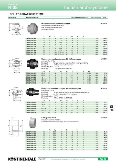 K08-Industrierohrsysteme - HK Maschinentechnik