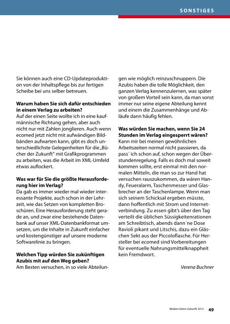 Medien â Deine Zukunft! - Verlagsgruppe HÃ¼thig Jehle Rehm GmbH