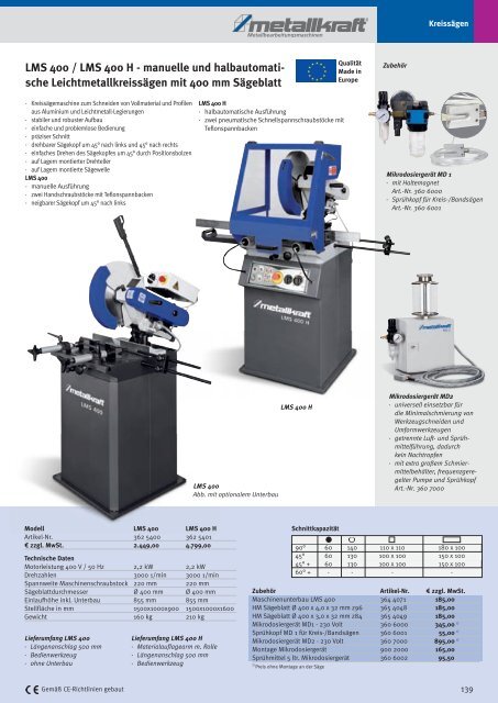 PDF Katalog 2.7 Mb - HK Maschinentechnik