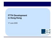 FTTH Development in Hong Kong