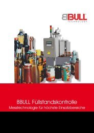 BBULL Füllstandskontrolle - BBULL TECHNOLOGY